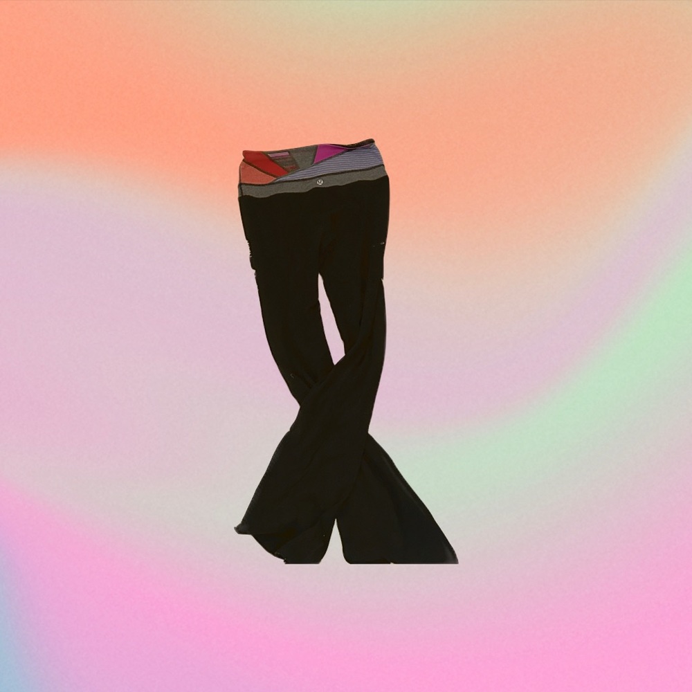 vintage lululemon flared yoga pants